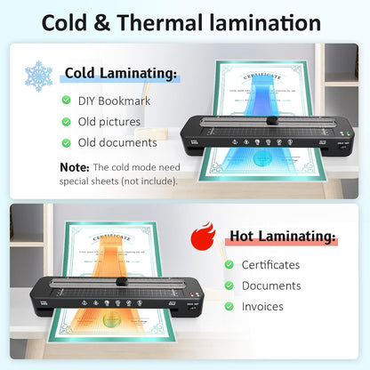 Raycial 13 Inch Laminator Machine - A3 Hot and Cold Laminating Machine

Raycial Laminator Machine Set with 50 Laminating Sheets, Paper Cutter and Corner Rounder

Raycial 11x17 A3 Laminator Machine for Classroom and Home Office Use

Raycial Laminator ABS Jam Release Button for Easy Paper Jam Removal

Raycial Laminator Built-In Paper Cutter for A3 A4 A5 A6 Pouches

Raycial Corner Rounder Tool for Smooth Rounded Laminated Edges

Raycial Thermal Laminating Sheets 50-Pack in A3 A4 A5 A6 Sizes

Raycial Laminator 